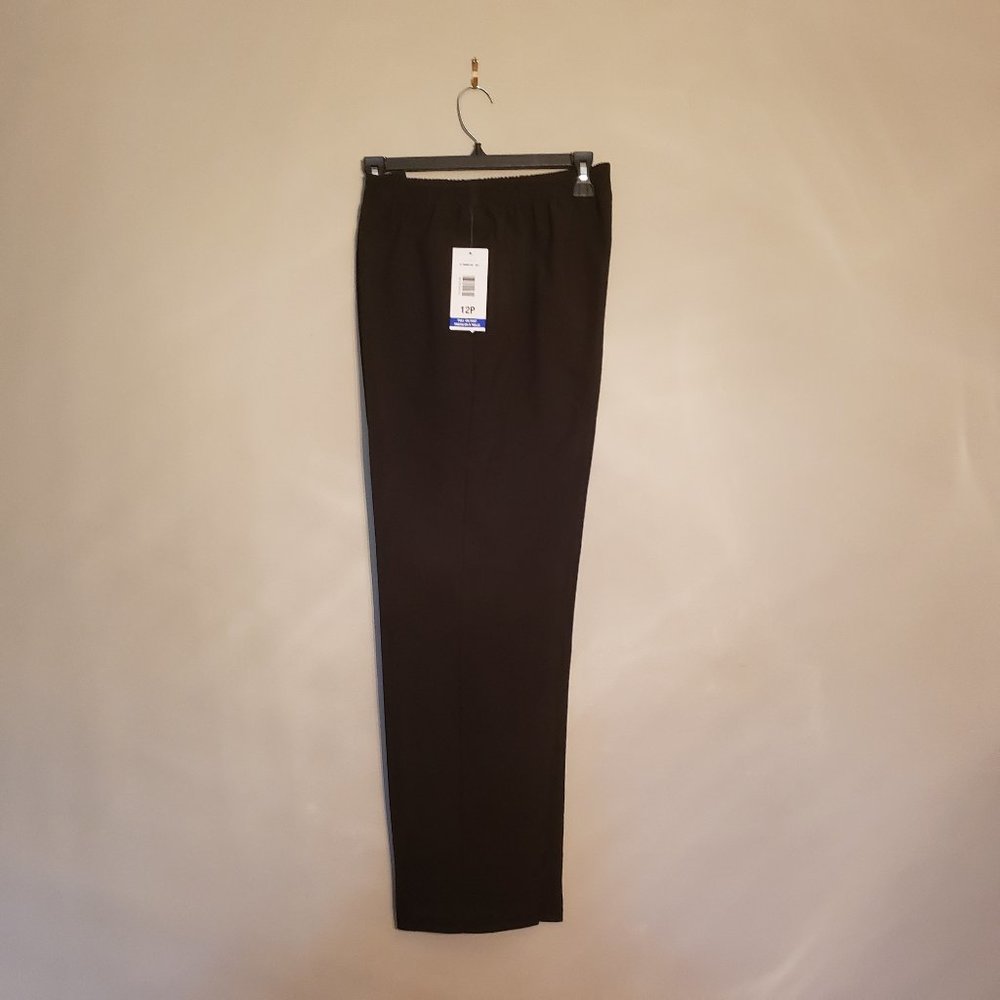 100% Polyester women pull-on slacks